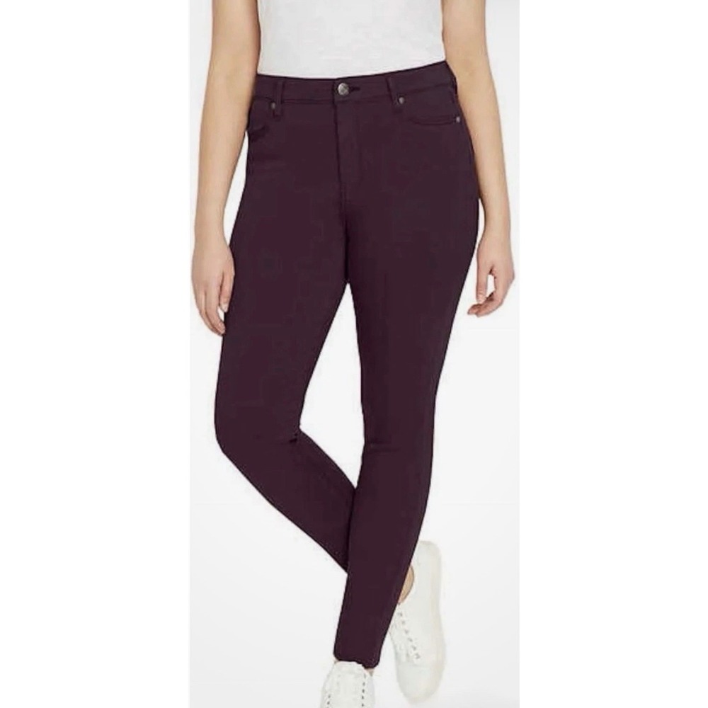Buffalo David‎ Bitton Hannah High Rise Skinny Jeans Dark Raisin Purple 8/29 NWT